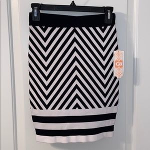 Gianna Bini Black and White Skirt